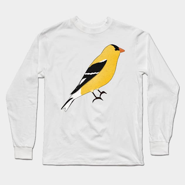 American Goldfinch Long Sleeve T-Shirt by MaggieCait